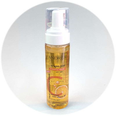 Andrea קצף לסוג עור יבש עם ויטמין C Face Foam for dry Skin Type with vitamin C 225ml
