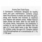 Aroma Dead Sea Tooth Paste Extra Whitening Pro with Dead Sea Minerals  100ml