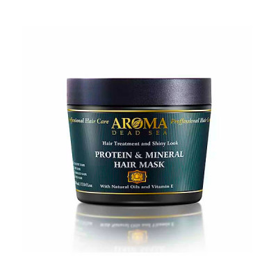Aroma Dead Sea מסכת שיער חלבונית מקצועית עם ויטמין E Professional Protein Mineral Hair Mask 500ml 