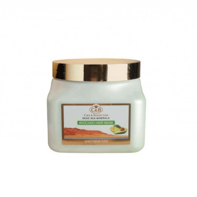 Care & Beauty מסכת אבוקדו ושמן פשתן לשיער Avocado Hair Mask 500ml