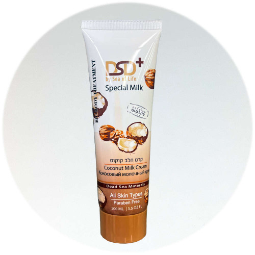 Sea of Life DSD+ קרם גוף חלב קוקוס Dead Sea Minerals Coconut Milk Body Cream 100ml