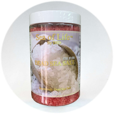 DSD מלחי טבעיים מים המלח Dead Sea Salt 100% Pure 1000gr