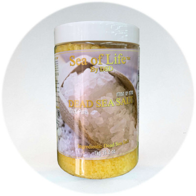 Sea of Life DSD+ מלחי טבעיים מים המלח Dead Sea Salt 100% Pure 1000gr