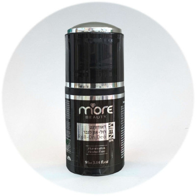 More Beauty דאודורנט רול און לגבר, ללא אלומיניום Roll On Deodorant Aluminum Free for Men 80ml