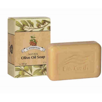 Ein Gedi סבון שמן זית מסורתי - קינמון  Traditional Olive Oil Soap Cinnamon 100gr