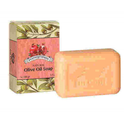 Ein Gedi סבון שמן זית מסורתי רימון Traditional Olive Oil Soap Pomegranate 100gr