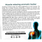 Health & Beauty חמאה ארומטית מרגיעה לשרירים Muscle Relaxant Aromatic Butter 50ml