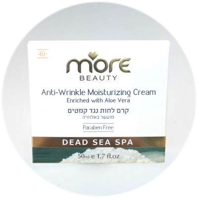 More Beauty 40+ SPF 25 לעור יבש עד יבש מאוד קרם לחות נגד קמטים Anti-Wrinkle Moisturizing Cream 40+ With Aloe Vera 50ml
