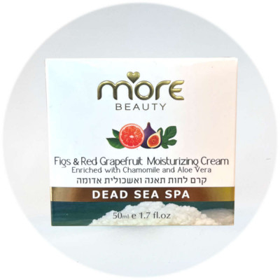 More Beauty  קרם לחות תאנה ואשכולית אדומה Moisturizing Face Cream with Figs and Red Grapefruit 50ml