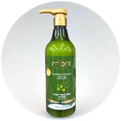 More Beauty שמפו טיפולי לשיער שמן זית Treatment Shampoo Olive Oil 760ml 