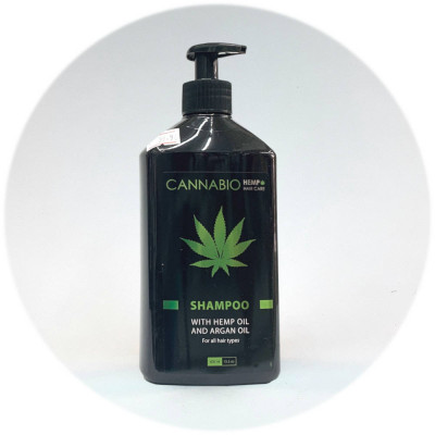 Sea Of Spa Cannabio שמפו לשיער עם קנבוס ושמן ארגן Shampoo with Hemp and Argan Oil 400ml