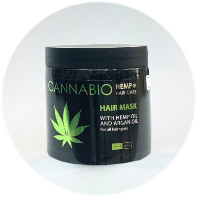 Sea Of Spa Cannabio מסכת שיער עם שמן המפ וארגן Hair Mask with Hemp Oil 500ml