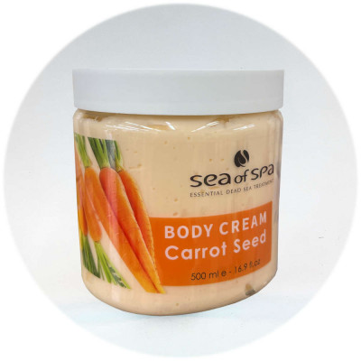 Sea Of Spa קרם גוף עם שמן זרעי גזר Body Cream Carrot Seed 500ml