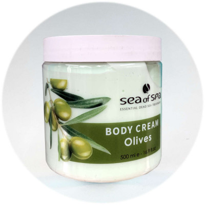 Sea Of Spa קרם גוף זית Body Cream Olives 500ml