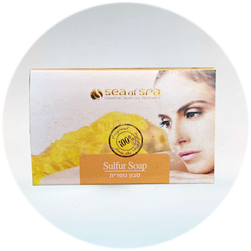 Sea Of Spa סבון גופרית לפנים ולגוף Sulfur Soap 125gr