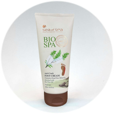 Sea Of Spa קרם רגליים אנטי-קראק מועשר בשמן עץ התה Sea Of Spa Anti-Crack Foot Cream with Tea Tree Oil 180ml