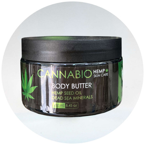 Sea Of Spa Cannabio שמן זרעי קנבוס חמאת גוף מינרלים מים המלח Body Butter Hemp Seed Oil Dead Sea Minerals 250ml