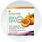Sea Of Spa 45+ קרם יום לעור יבש ויבש מאוד אנטי- אייג'ינג SPF-15 מועשר בשמן דלעת Anti Aging  Active Day Cream 50ml