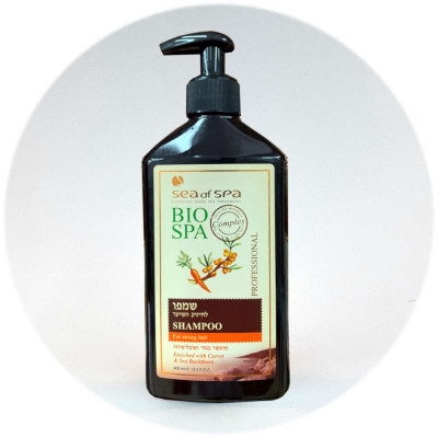 Sea Of Spa Bio Spa שמפו לחיזוק שורשי השיער בשמן גזר ואשחר Shampoo for Strong Hair enriched with Carrot & Sea Buckthorn 400ml