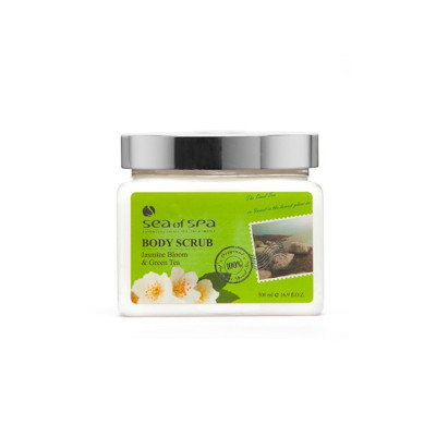 Sea of Spa פילינג גוף - ניחוח יסמין ותה ירוק Body Scrub Green Tea & Jasmine Bloom 500ml