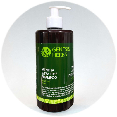 Sea of Spa שמפו טיפולי לשיער דק ושמנוני Genesis Herbs Therapeutic Shampoo For Fine and Oily Hair 500ml